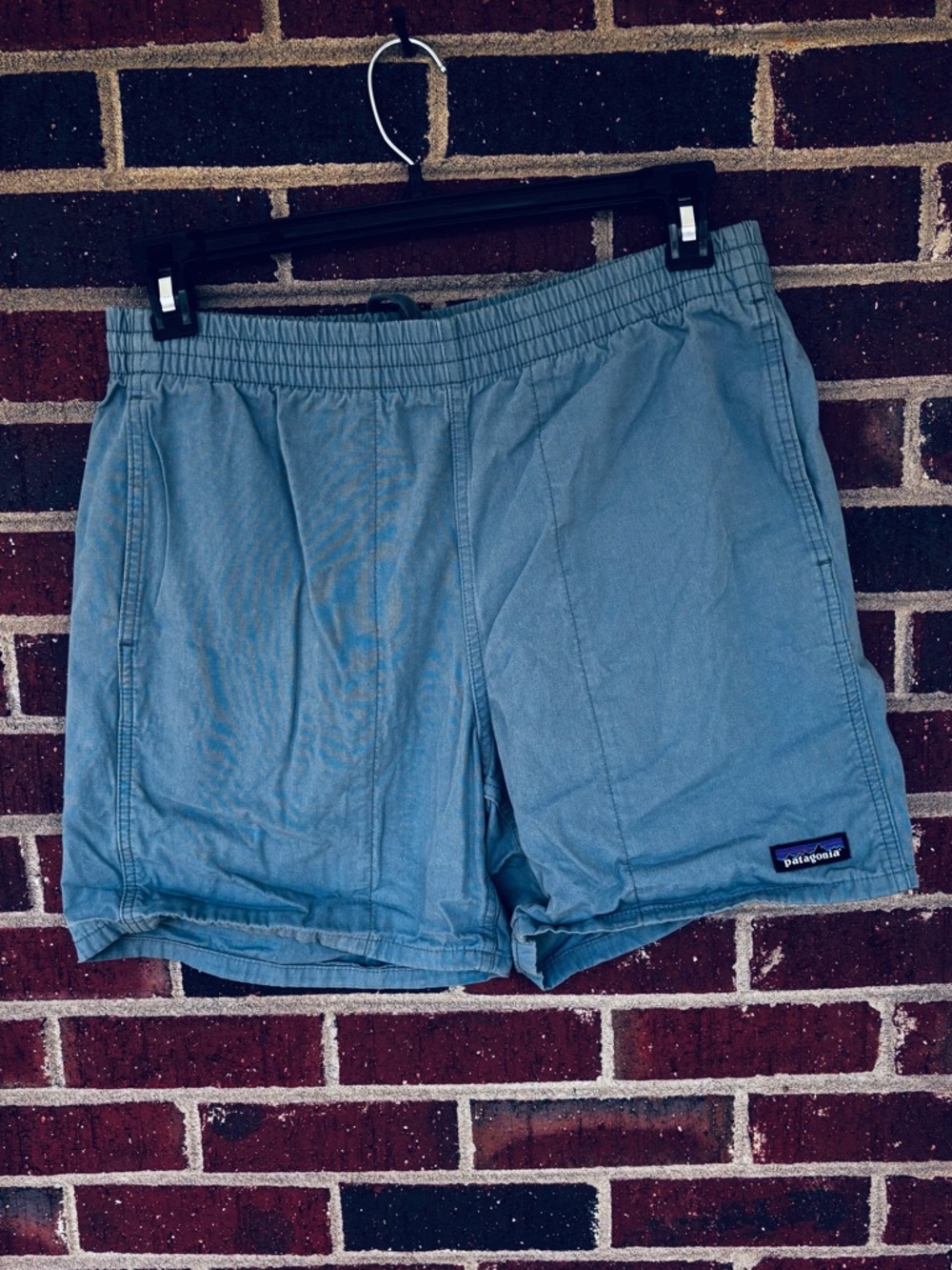 Men’s Patagonia Baggies shorts size M Blue Grey Cotton